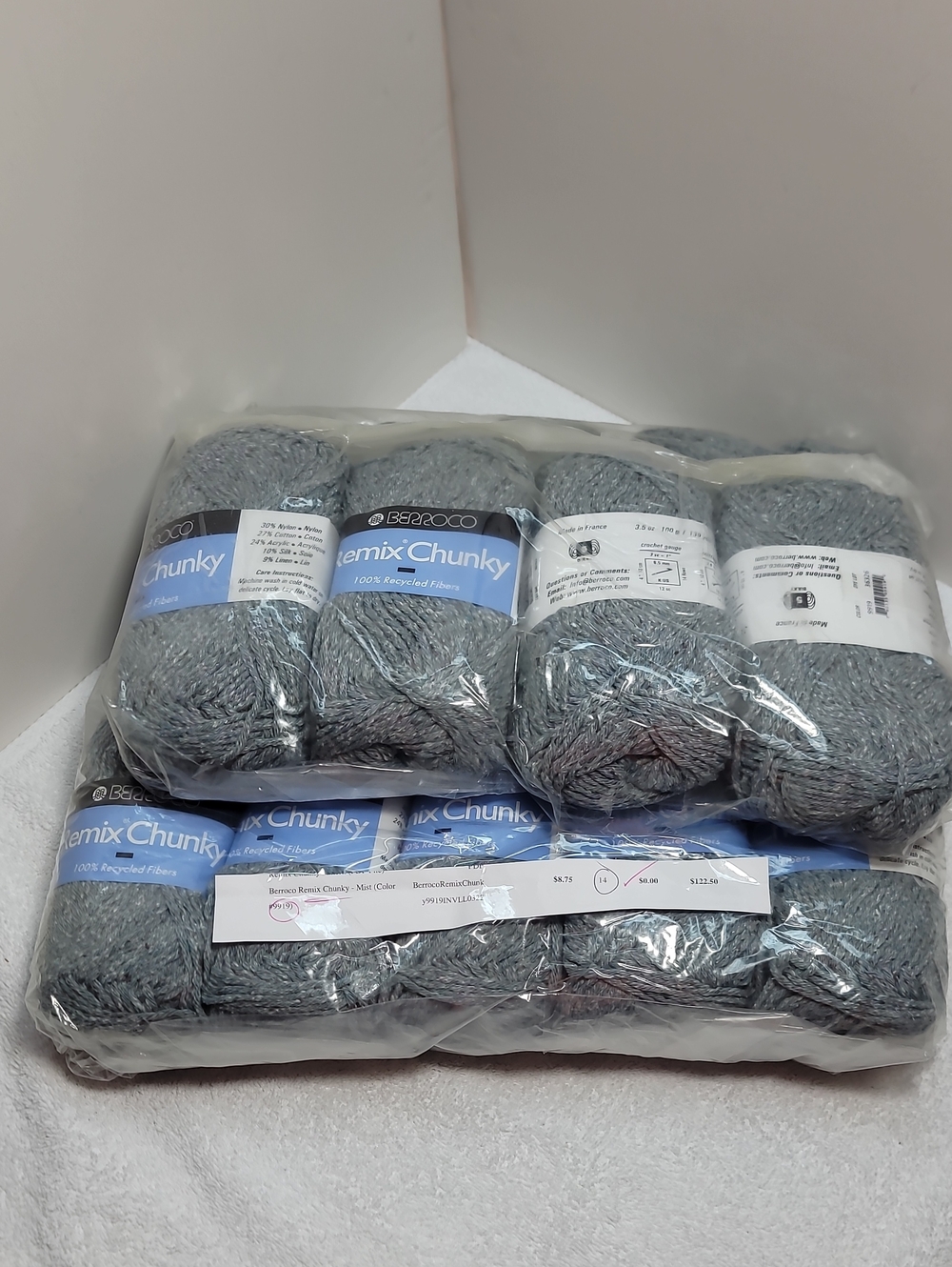Remix Chunky Yarn - Heather Gray NWT 14 SKEINS